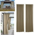 thumbnail image 1 of Cortina De Ventana Libre Sólida De 2 Piezas, Apagón De lámpara , Cortina Impermeable, Decoración De Patio perfecl par de cortinas opacas, 1 of 8