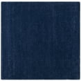 thumbnail image 3 of SAFAVIEH Milan Harlow Solid Plush Shag Area Rug, Navy, 5'1" x 5'1" Square - Modern Design, Navy, Non-Shedding & Easy Cleaning, Ultra Plush Thick Pile, Ideal for Living Room, Bedroom, 3 of 13