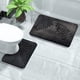 thumbnail image 4 of Juego de Alfombrillas para Piso de Baño con Diseño de Hoja | Alfombras de Poliéster Antideslizantes y Absorbentes de Agua | Juego de 2 Piezas para Baño, Cocina, Dormitorio, Entrada | Estilo Moderno, 4 of 8