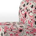 thumbnail image 4 of Designart "Popart Dynamic Doodle Dots III" Upholstered Polka Dots Accent Chair and Modern & Contemporary Arm Chair - Multiple Color & Pattern, 4 of 7