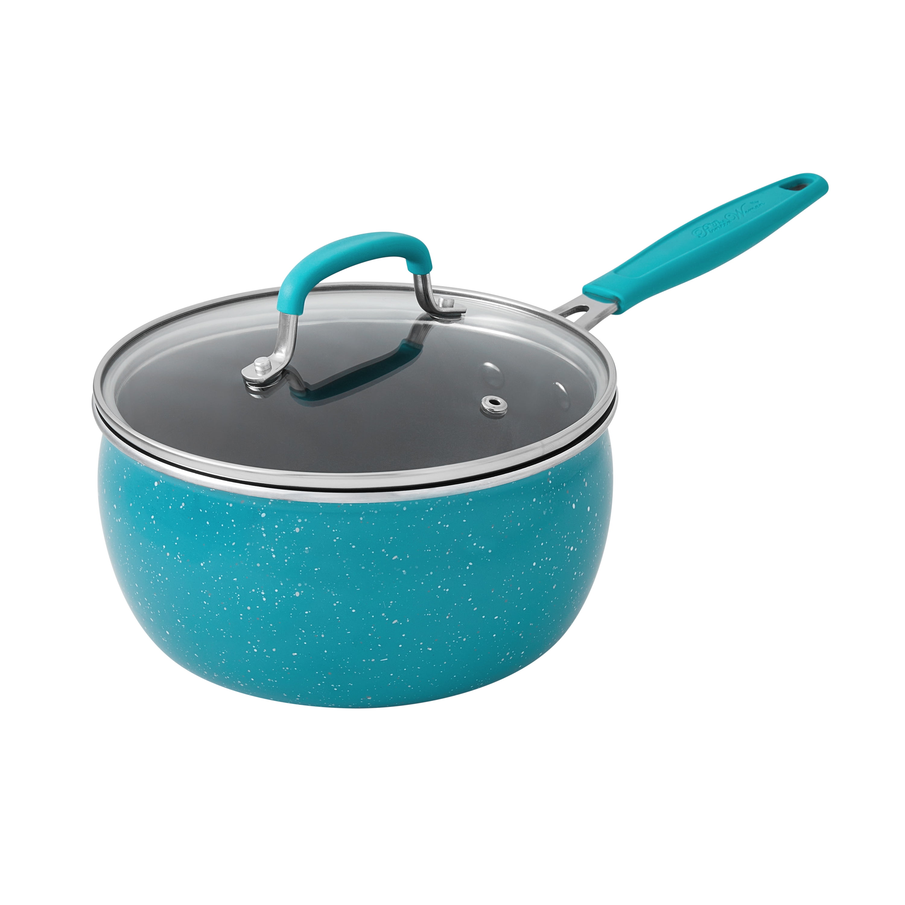 The Pioneer Woman, 10 Pieces Vintage Speckle Turquoise ,Porcelain Nonstick  Aluminum Cookware Set for Sale in Miami Beach, FL - OfferUp