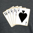 thumbnail image 3 of CafePress - Ace Spades Flush T Shirt - Womens Tri-blend T-Shirt, 3 of 4