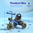 thumbnail image 4 of JoyStone Toddler Tricycle for Ages 1-4 Years, Kids Trike Toddler Bike with Cool Lights, Adjustable Seat & Basket, Blue, 4 of 10