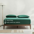 Dark Green Sheet Set Queen Size Emerald Green Solid Color Soft