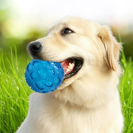 Pet Sounding Toy Elastic Ball Golden Retriever Puppy Molar Bite Resistant Tooth Toy, Size:8*8cm (Random