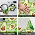 thumbnail image 4 of Fotbe Extra Durable Door Mat - Dirt Trapping Outdoor Welcome Mats - Non-Slip Outdoor Door Mats - Low Profile Front Door Mat - Indoor (16" x 24", Avocado Green Striped ), 4 of 9