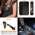 thumbnail image 5 of FKELYI Vintage Horse Black Print Auto Seat Covers Full Set with Steering Wheel Cover Shoulder Seatbelt Pad Armrest Pad Cup Coasters Head Rest Protector Gear Shift Knob Sleeve for Most Sedan, 5 of 6