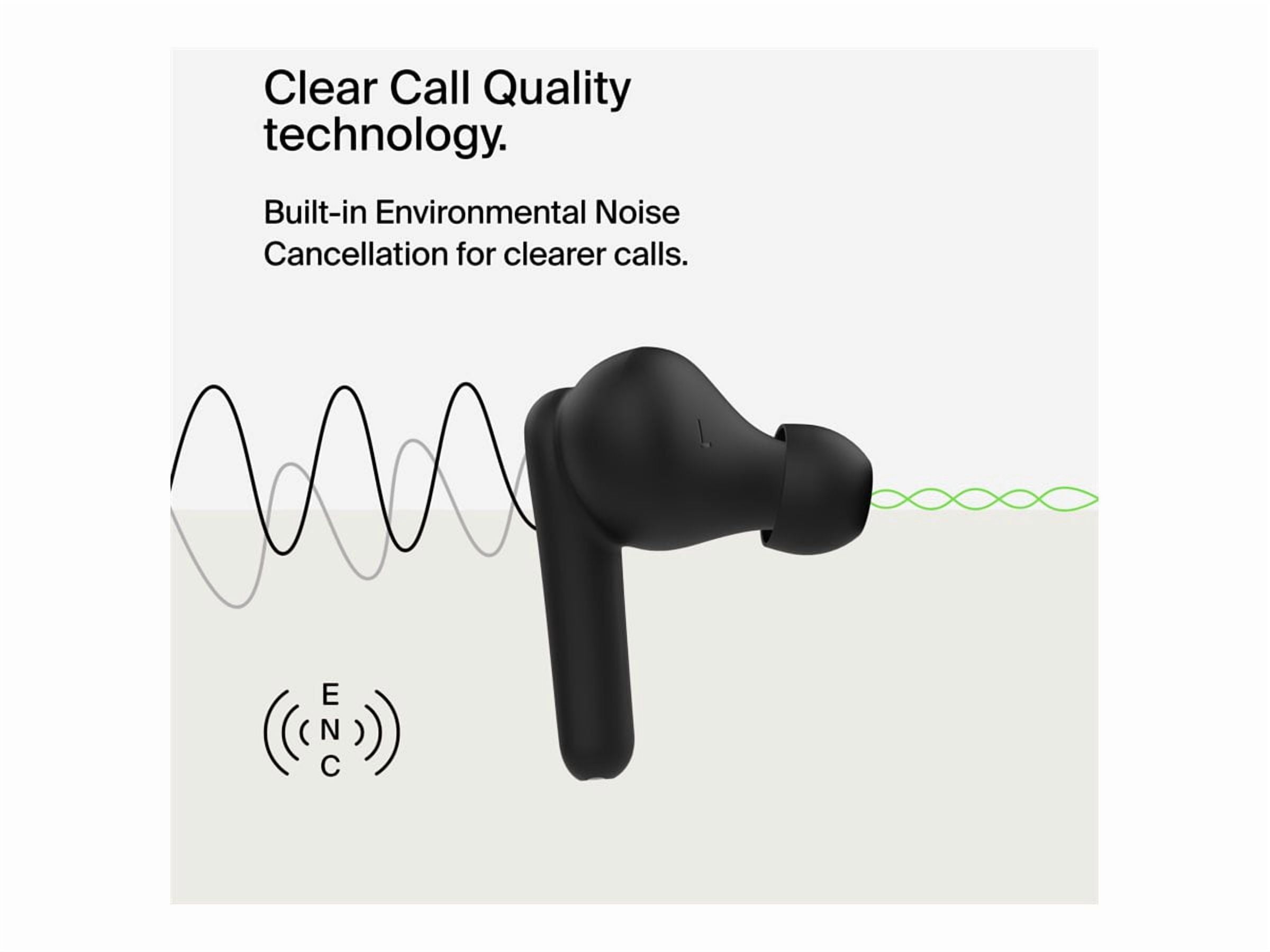 Belkin Sound Form Rhythm True Wireless Earbuds, Black