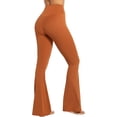thumbnail image 2 of Flare Leggings, Crossover Yoga Pants with Tummy Control, High-Waisted and Wide Leg, 2 of 13