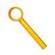 thumbnail image 3 of Llave de pedalier portátil, ligera, 1, alta resistencia, 12 muescas Oro, 3 of 8