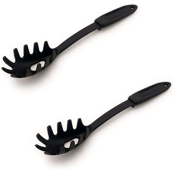 2Pcs Spaghetti Scoop Pasta Server Heat Resistant Serving Spoon for Spaghetti Noodle Easy to Operate