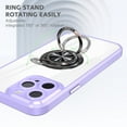 thumbnail image 3 of TECH CIRCLE iPhone 14 Pro Case, Finger Ring Holder Rotating Kickstand Magnetic Car Stand Soft Bumper Cover Shockproof Phone Case for iPhone 14 Pro 6.1 inch for Women Girls,Purple, 3 of 5