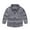 Gray, variant on WhouRiu Boys Jacket Long Sleeved Plaid Stand Collar Button Jacket Kids Loose Casual Autumn Jackets Blue,Sized 12-24 M