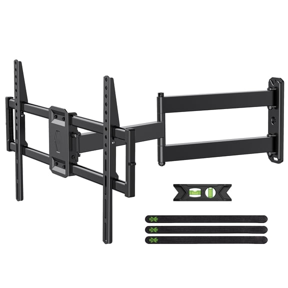 USX MOUNT Corner Full Motion TV Wall Mount for 32-80" TVs, 32.37" Extension, Swivel Tilt Arm, Max VESA 600x400mm, Holds 100 lbs