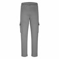 thumbnail image 6 of Cargo Pants For Men Straight Leg Lightweight Workout Joggers Pants Athletic Sweatpants With Pockets Loose Fit Trousers, 6 of 7