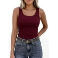 thumbnail image 3 of PRETTYGARDEN Womens Summer Tops Spring Cute Sleeveless Scoop Neck Workout Tank Top Casual Ribbed Knit Basic Cami Shirts, 3 of 10