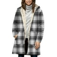 thumbnail image 5 of HOMBOM Womens Coats Parka Winter Outerwear Plus Size with Hood Soft Zip up Fleece Lined Jackets with Pockets for Ladies, 5 of 7