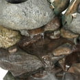 thumbnail image 6 of Luxen Home Resin Swan Couple Outdoor Fountain with LED Light, 6 of 7