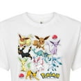 thumbnail image 3 of Pokémon - Eeveelution Stickers - Juniors Cropped Cotton Blend T-Shirt, 3 of 5