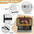 thumbnail image 6 of Renewold Toaster Oven Dust Cover Linen-Look Polyester Washable Convection Oven Air Fryer Small Appliance Protection Case Kitchen Accessories, 20.5 x 16.5 x 10 Inches, Rooster Sunflower, 6 of 7