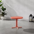 thumbnail image 4 of Crosley Furniture Table d'Appoint Rétro en Métal Résistant aux Intempéries pour Patio, Terrasse, Véranda, Fini Lustré Corail Griffith, 4 of 8