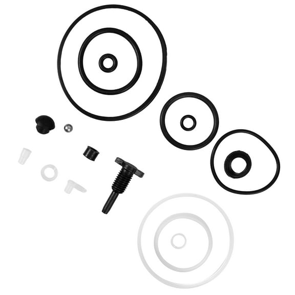 Pretyzoom 1 Set Trolley Jack Seal Kit with Plastic and Rubber for Mechanics Repair Tasks