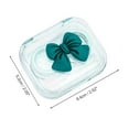 thumbnail image 3 of Unique Bargains 1 Set Contact Lens Case Integrated Bow Lens Storage Case Green, 3 of 5