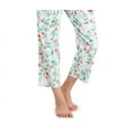 thumbnail image 3 of Charter Club Women's Cropped Cotton Pajama Pants, Tropical, XX-Large, 3 of 3