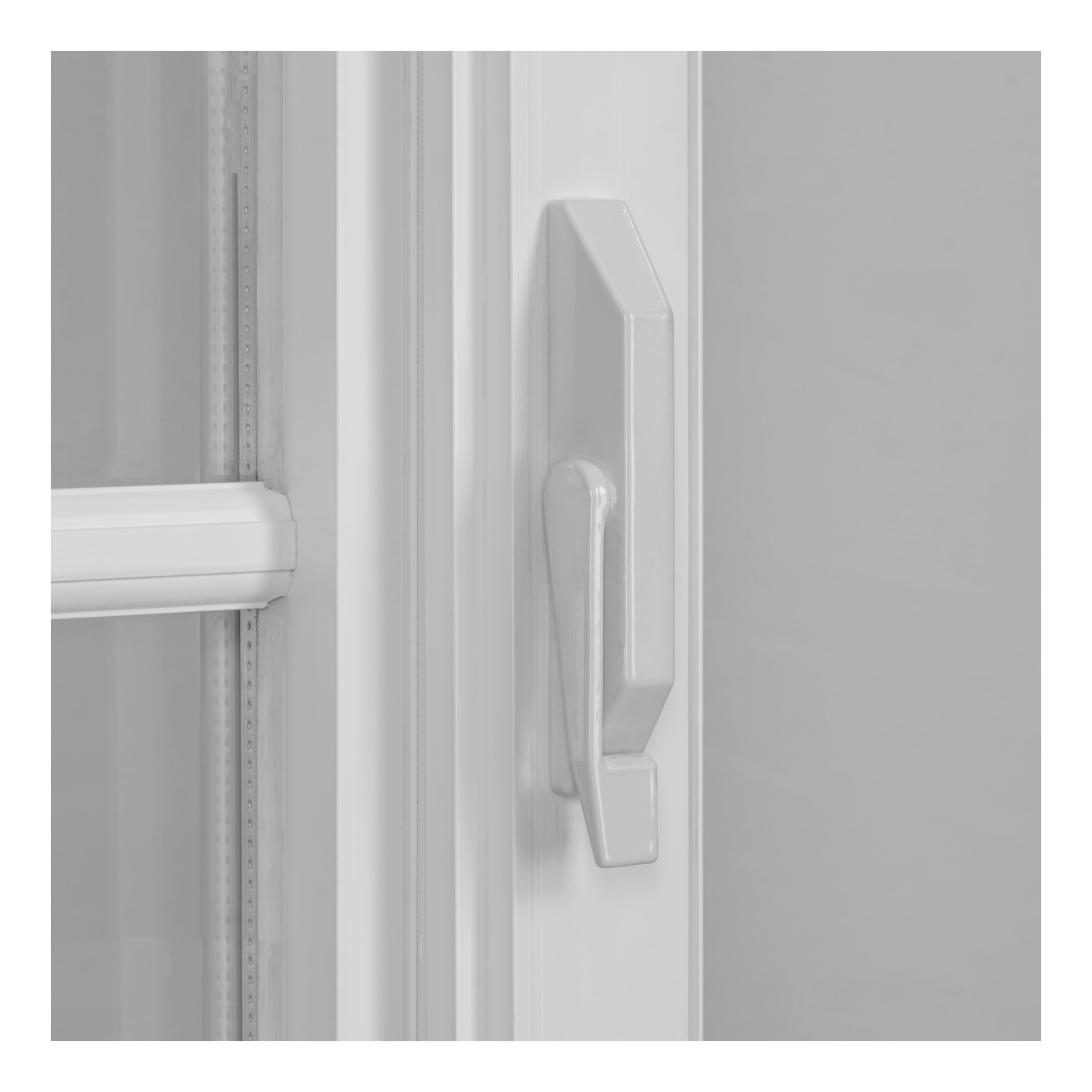24 in. x 48 in. White Vinyl Double-Pane Insulated Left-Hand Casement Window with SDL Grids and Screen