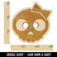 thumbnail image 2 of Sassy Skull with Hairbow Wood Buttons for Crochet Knitting Sewing DIY Craft - 0.75 Inch Small (12pcs), 2 of 7
