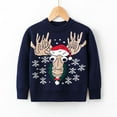 thumbnail image 3 of URMAGIC Toddler Kids Baby Girl Sweater, Cute Elk Print Christmas Sweaters Pullover Sweatshirt Top Fall Winter Clothes 2-7 Years, 3 of 3