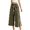 Army Green, variant on Womens Breathable Front Pocket Cropped Trousers Asian Style Casual Daily Comfort Pants for Women Size M