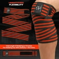 thumbnail image 5 of Special Essentials 2 Pack Knee Wraps with Strap For Men & Women - Flexible Support for Weightlifting, Powerlifting, Squats, Leg Press, and Cross Training, 5 of 6