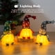 thumbnail image 4 of Muñeco de peluche Gnome Adornos navideños con luz LED Decoración navideña hecha a mano con gnomo Ilu Abanopi Gris, 4 of 7
