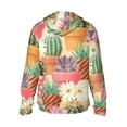 thumbnail image 3 of Fotbe Succulent And Cactus Men's Women's UPF 50+ Sun Protection Jacket Hooded Cooling Shirt with Pockets Hiking Outdoor Performance-Medium, 3 of 9