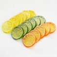 thumbnail image 3 of Artificial Plastic Lemon Slices Fake Fruit Home Decor, 3 of 9