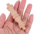 thumbnail image 3 of WEUVEB 10pcs Wooden Carved Collection Cabinet Khaki Small Pillar for Home Decor, 3 of 8