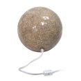 thumbnail image 3 of Lampe de table Simple Designs en forme de boule en pierre mosaïque à 1 lumière, champagne, 3 of 6