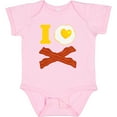 thumbnail image 3 of Inktastic I Love Bacon And Eggs Boys or Girls Baby Bodysuit, 3 of 5