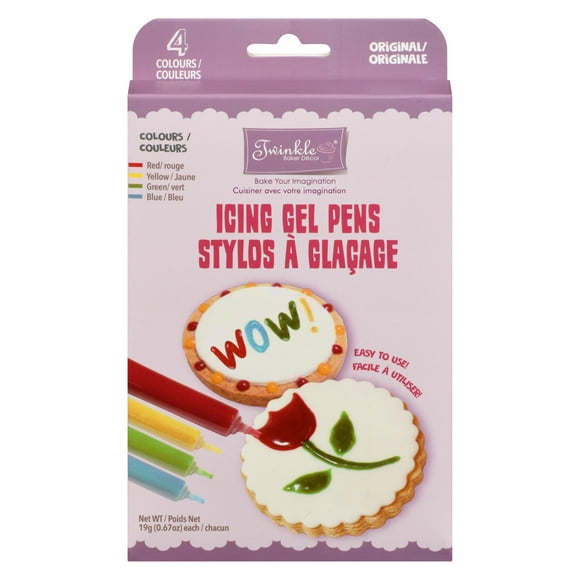 Twinkle Original Icing Gel Kits, Net weight: 19g/pen