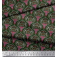 thumbnail image 3 of Soimoi Poly Georgette Fabric Moroccan Damask Fabric Prints By Yard 52 Inch Wide, 3 of 3
