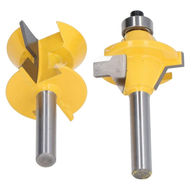 Broca enrutadora ranuradora, 2 piezas Broca enrutadora Juego de brocas enrutadora de 8 mm Herramienta de broca enrutadora Diseño de última generación