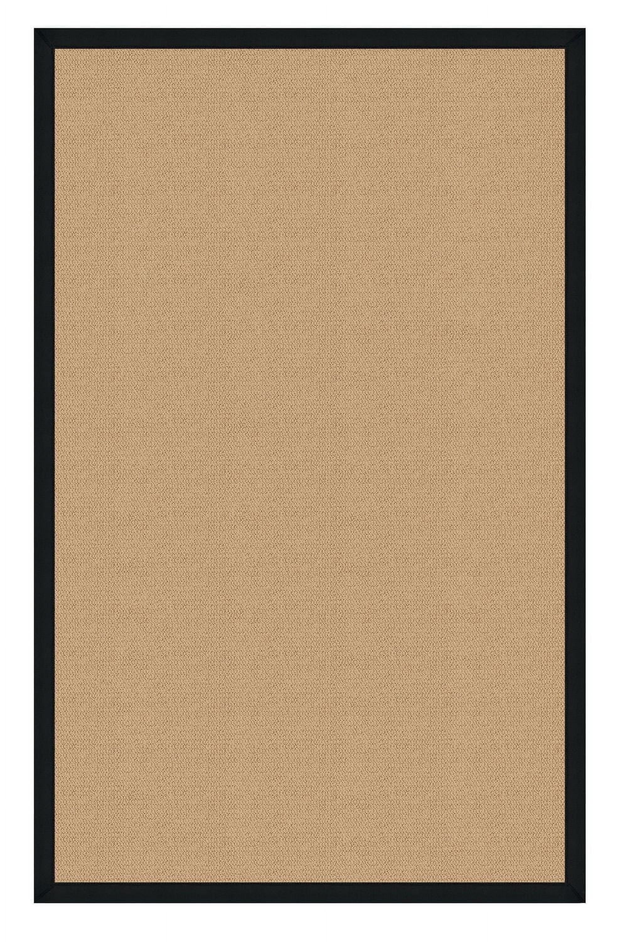 Tapis d'appoint Athena sisal et noir de 1 pi 10 po x 2 pi 10 po