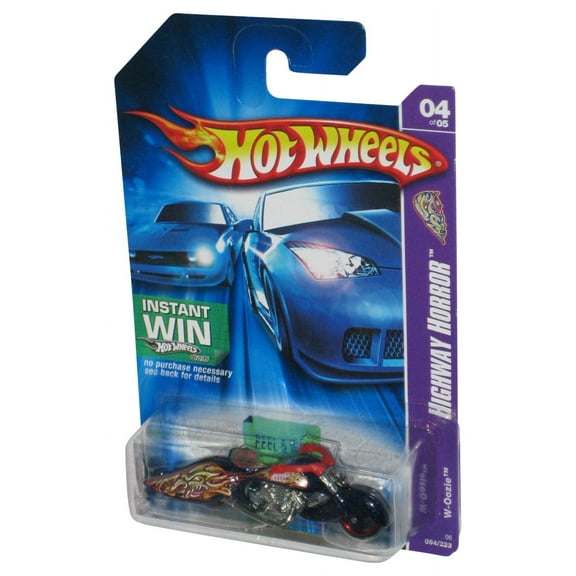 Hot Wheels Highway Horror Red W-Oozie Toy Motorcycle Bike 094/223