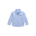 thumbnail image 3 of SOFTCCLO School Uniform for Boys Long Sleeve Collared Shirts Back to School Versatile Casual Button Down Shirts for Boys 5-6Y, 3 of 4