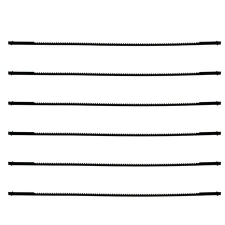 

Coping Saw Blades 6-1/2 Inch 6PCS Pin End 15 TPI Regular Tooth Compatible with Fret Coping Saw Blades & Saw