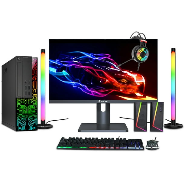 Dell Gaming OptiPlex Desktop RGB Computer PC, Intel Core i7, AMD