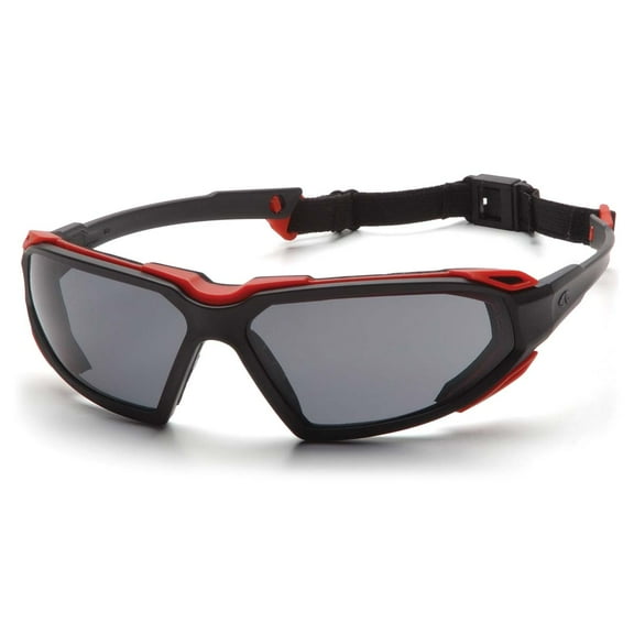Black-Red Frame/Gray Anti-Fog Lens