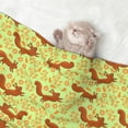 thumbnail image 2 of Yiaed Floral Squirrel Print Dog Blankets-Cat Blanket Washable for Couch Protection,Puppy Blanket, Soft Plush Reversible Throw Furniture Protector-Small, 2 of 8