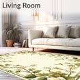thumbnail image 2 of ODIKA 4'x6' Machine Washable Non-Slip Area Rug, Elegant Pile with Vintage Floral Motifs and Non Slip Backing High Traffic Rug, Beige, 84066, 2 of 7